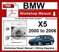 BMW x5 E53 PDF Workshop  Repair Manual 2000 to 2006